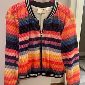 Colorful Striped Women's Jacket